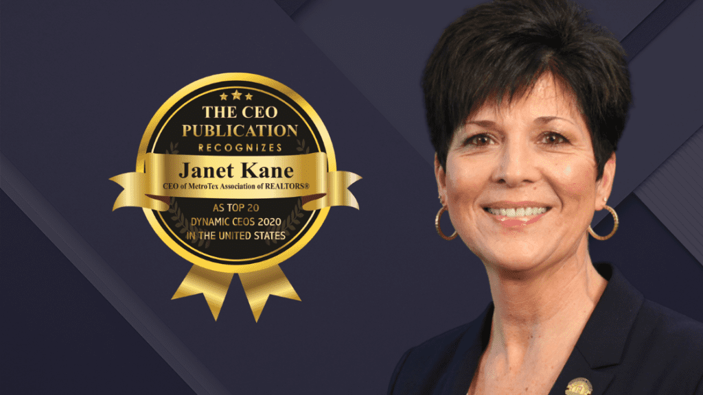 MetroTex CEO Kane Recognized as Top 20 Dynamic CEOs of 2020