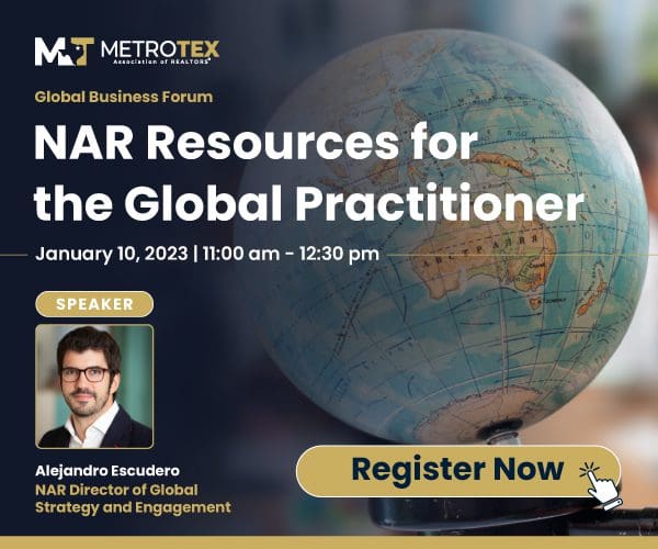 MetroTex Global Business Forum "NAR Resources for the Global Practitioner"