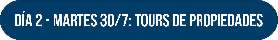 Dia 2 - Martes 30/1: Tours de Propiedades